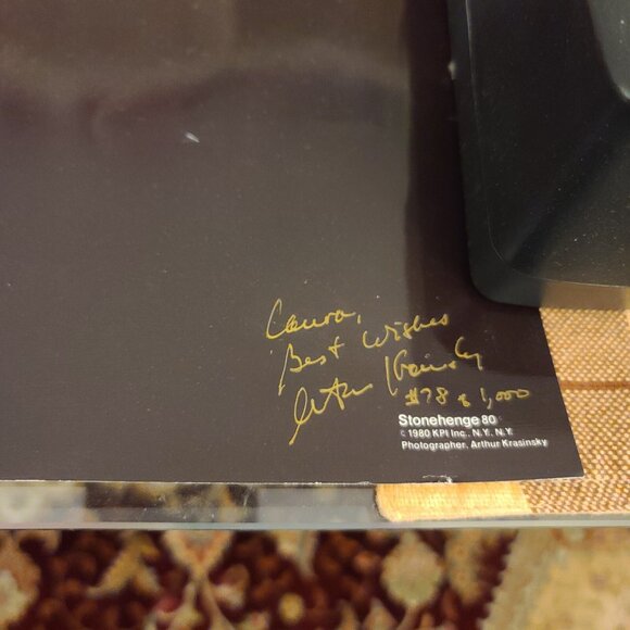 Original Stonehedge At Sunrise Photograph Signed By Artist Arthur Krasinsky - Picture 2 of 4